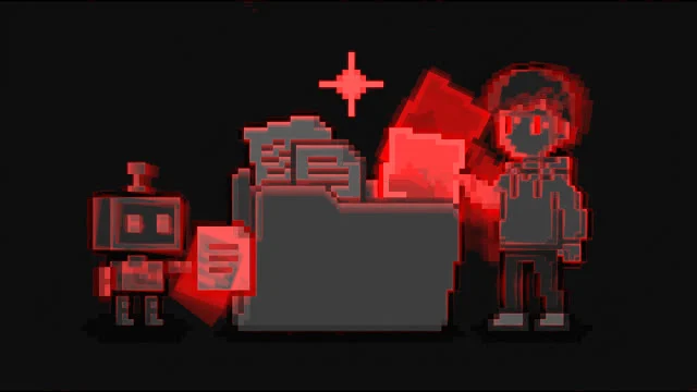 The motion map of that clip: the first frame, dimmed, with the sheet, the picture and the sparkle marked in red.